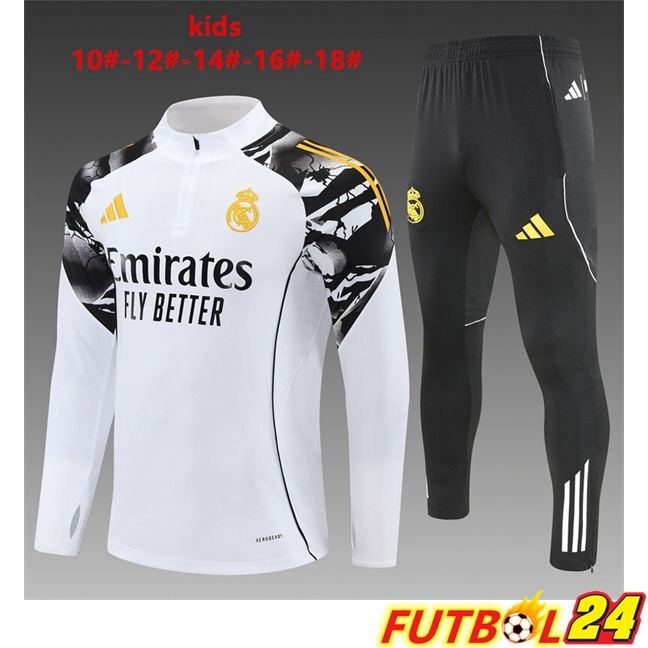 Chandal Equipos De Futbol Real Madrid Ninos Blanco 2025/2026
