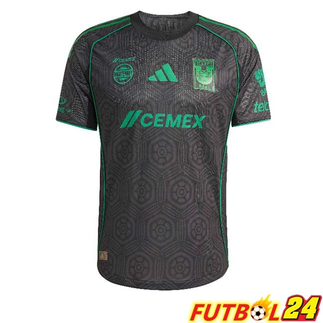 Camisetas De Futbol Tigres UANL Tercera Negro 2025/2026