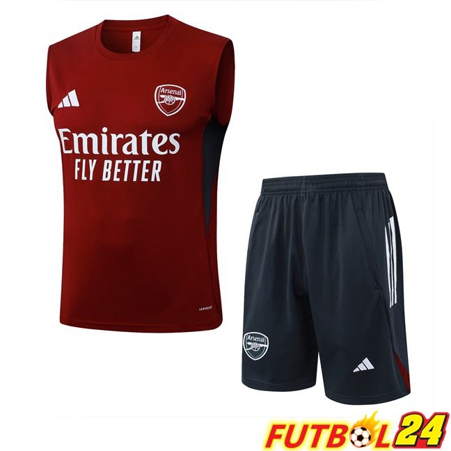 Chalecos De Futbol Arsenal + Cortos Rojo 2025/2026