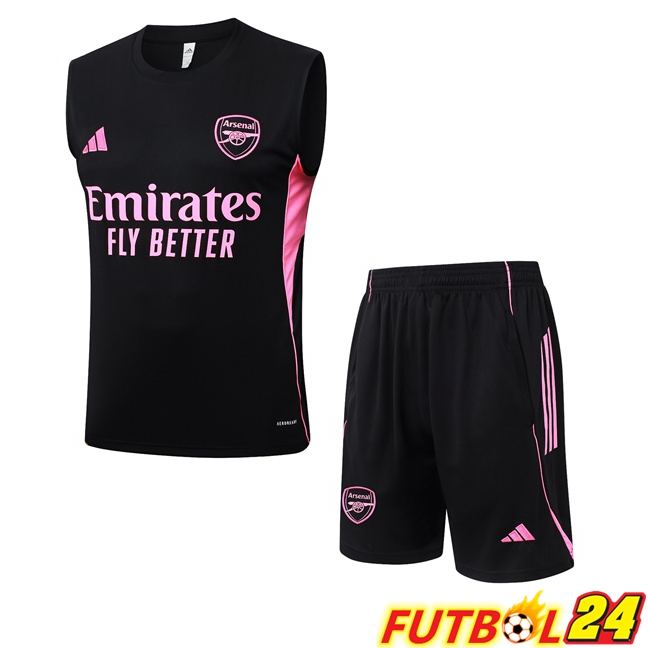 Chalecos De Futbol Arsenal + Cortos Negro 2025/2026