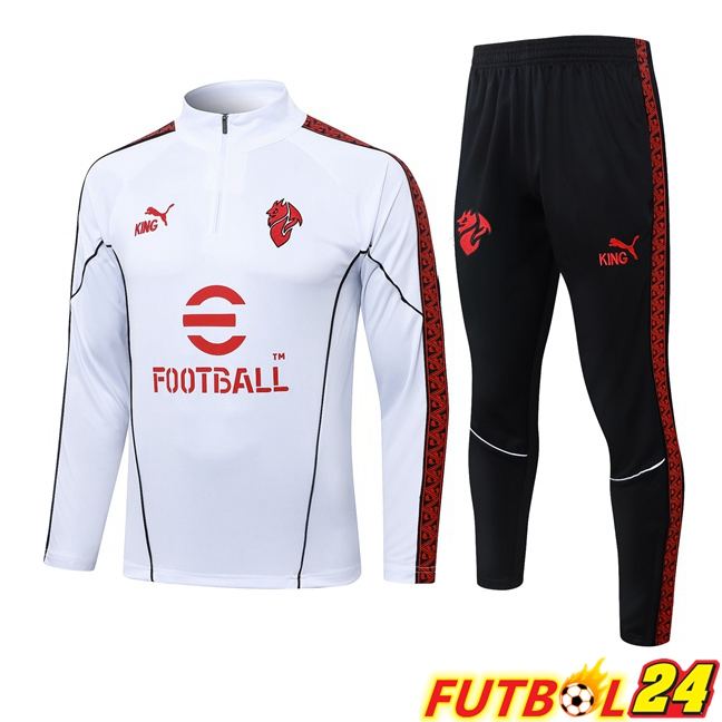 Chandal Equipos De Futbol AC Milan Blanco 2025/2026