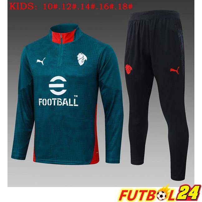 Chandal Equipos De Futbol AC Milan Ninos Verde 2025/2026