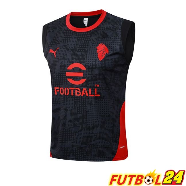 Chalecos De Futbol AC Milan Negro 2025/2026