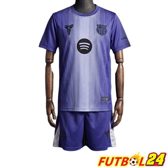 Camisetas De Futbol Barcelona Ninos Portero Púrpura 2025/2026