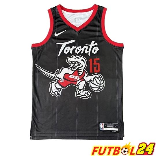Camiseta Toronto Raptors (CARTER #15) 2024/25 Negro/Blanco/Rojo