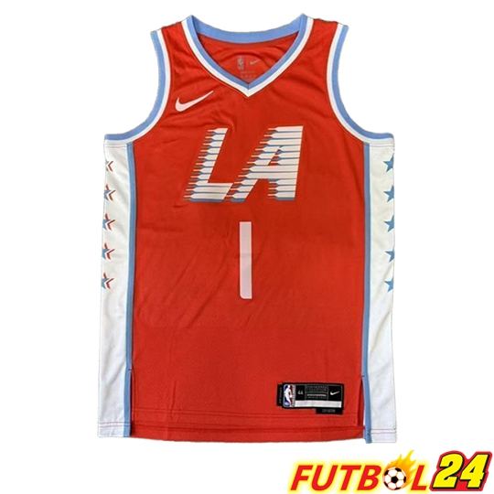 Camiseta Los Angeles Clippers (HARDEN #1) 2025/26 Rojo/Blanco/Azul