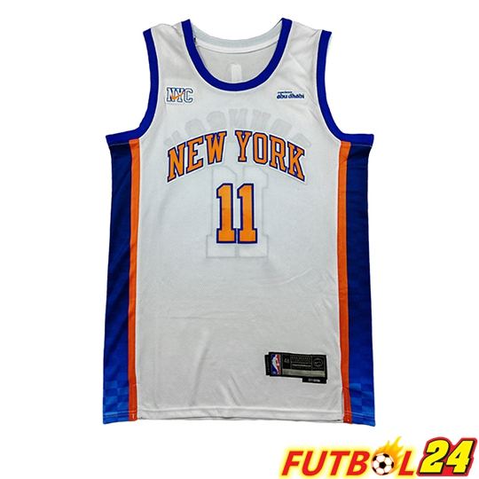 Camiseta New York Knicks (BRUNSON #11) 2025/26 Blanco/Azul/Naranja