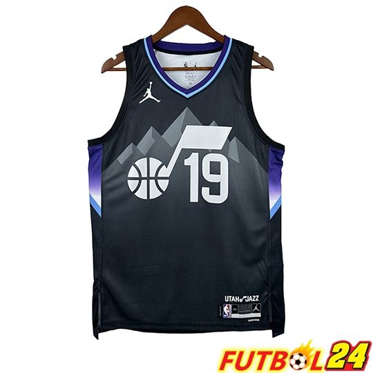 Camiseta Utah Jazz (BAILEY #19) 2025/26 Negro/Gris/Púrpura