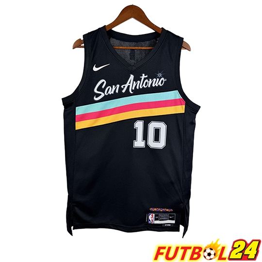 Camiseta San Antonio Spurs (SOCHAN #4) 2025/26 Negro