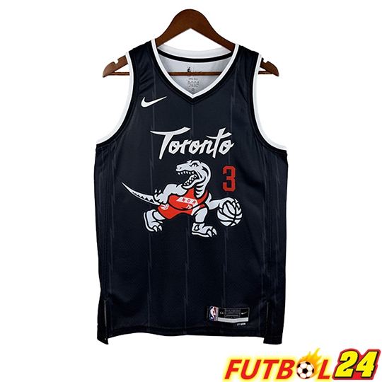 Camiseta Toronto Raptors (INGRAM #3) 2025/26 Negro/Blanco