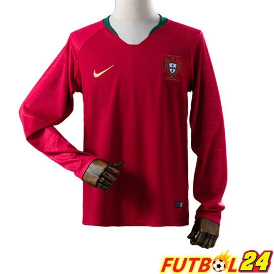 Camisetas De Futbol Portugal Retro Primera Manga Larga 2018