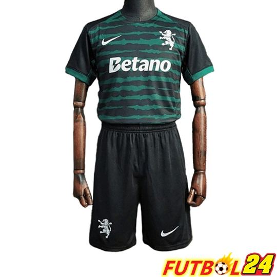 Camisetas De Futbol Sporting SCP Ninos Christmas Edition Verde/Negro 2025/2026