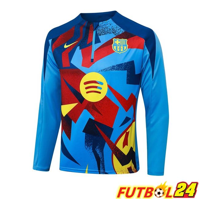 Sudadera De Entrenamiento FC Barcelona Azul Rojo 2025/2026