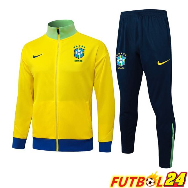 Chandal Equipos De Futbol - Chaqueta Brasil Amarillo 2025/2026
