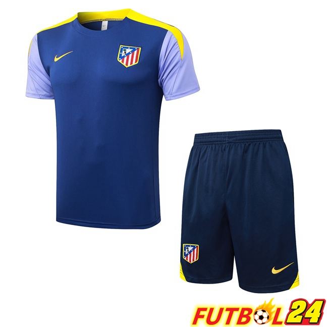 Camiseta Entrenamiento Atletico Madrid + Cortos Azul Real 2025/2026