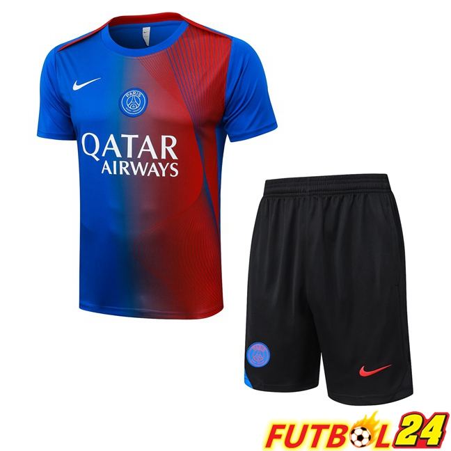 Camiseta Entrenamiento FC Barcelona + Cortos Azul Rojo 2025/2026
