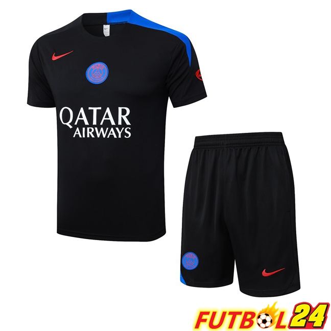Camiseta Entrenamiento Paris PSG + Cortos Negro 2025/2026