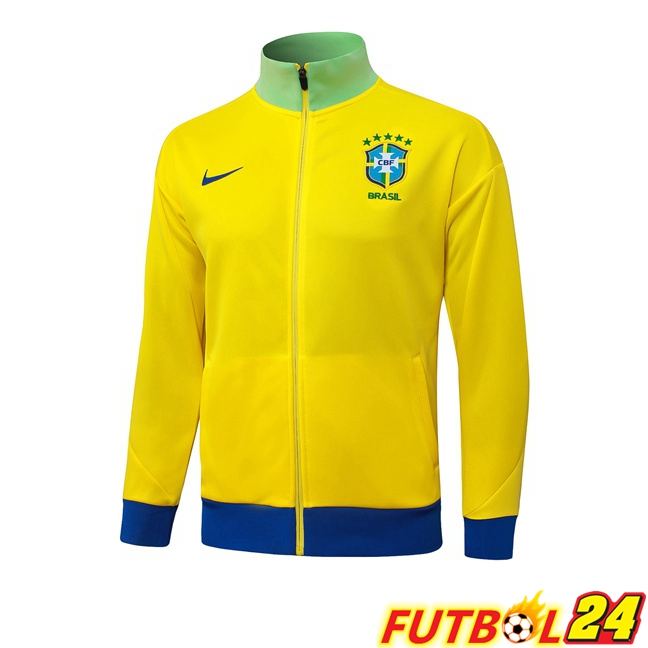 Chaquetas Futbol Brasil Amarillo 2025/2026