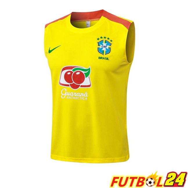 Chalecos De Futbol Brasil Amarillo 2025/2026