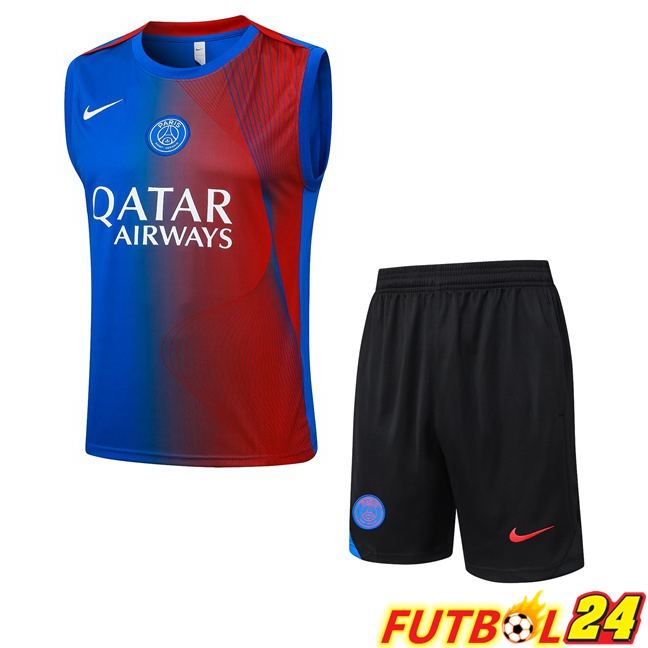 Chalecos De Futbol Paris PSG + Cortos Azul Rojo 2025/2026