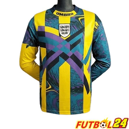 Camisetas De Futbol Inglaterra Retro Portero Manga Larga 1995