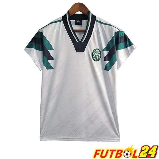 Camisetas De Futbol Sporting CP Retro Blanco 1990