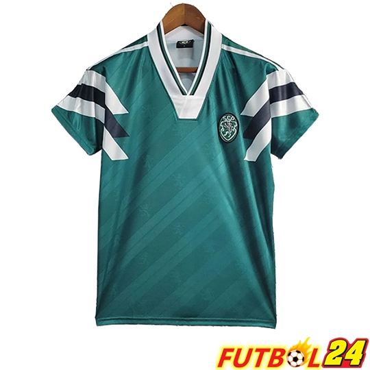 Camisetas De Futbol Sporting CP Retro Verde 1990