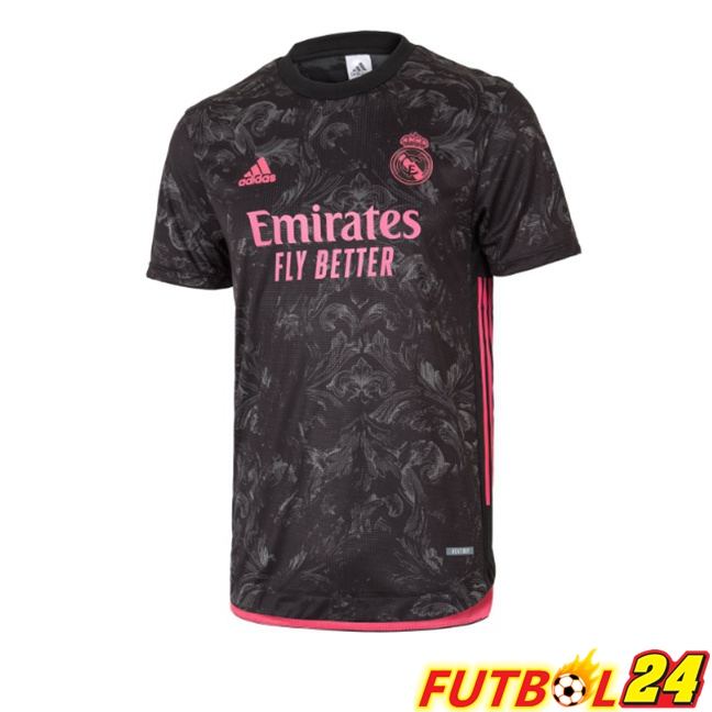 Camisetas De Futbol Real Madrid Retro Tercera Negro 2020-2021