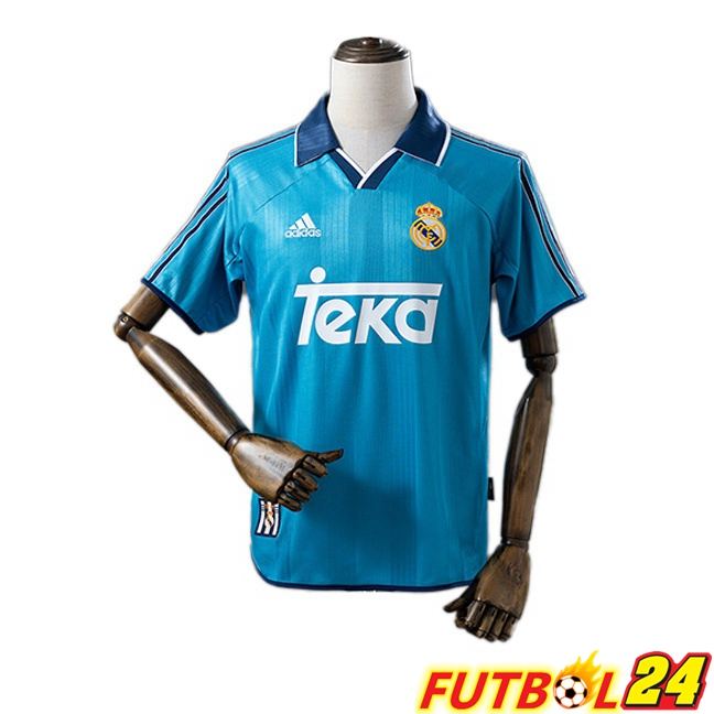 Camisetas De Futbol Real Madrid Retro Tercera Azul 1999-2000