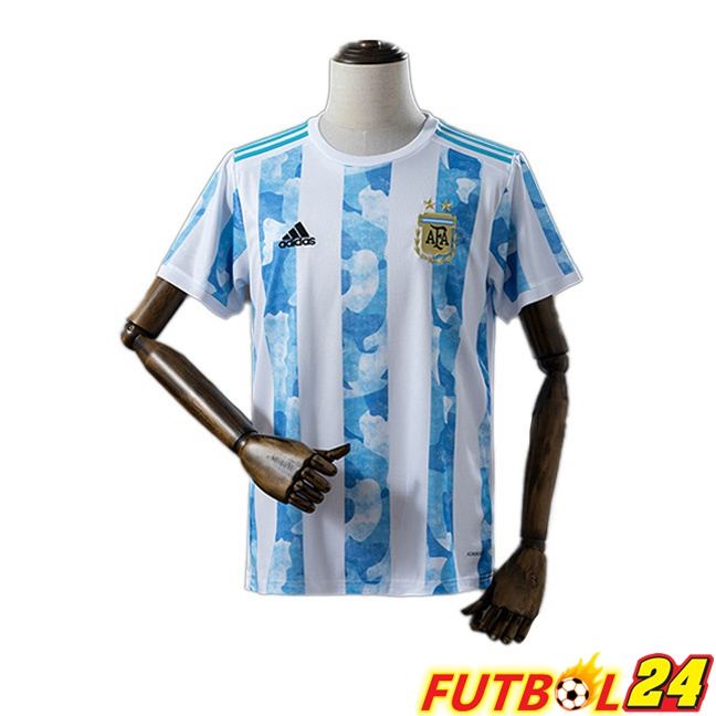 Camisetas De Futbol Argentina Retro Primera Blanco Azul 2021-2022