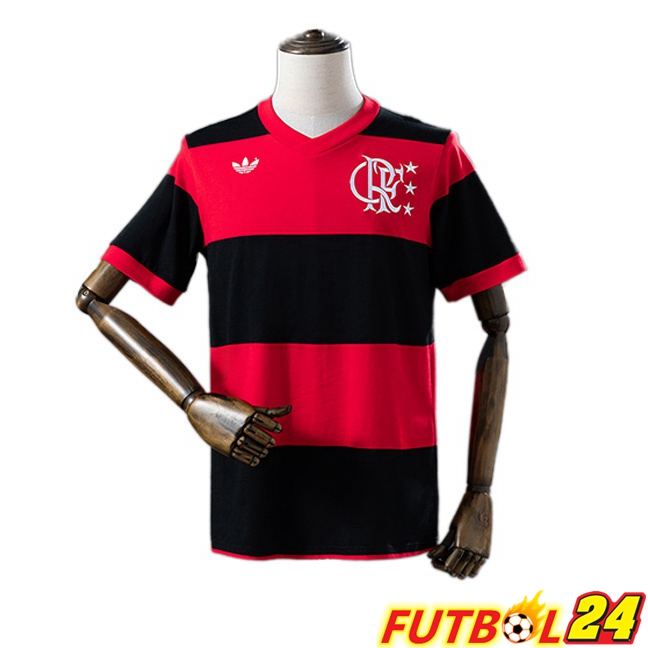 Camisetas De Futbol Flamengo Retro Primera Rojo Negro 1981