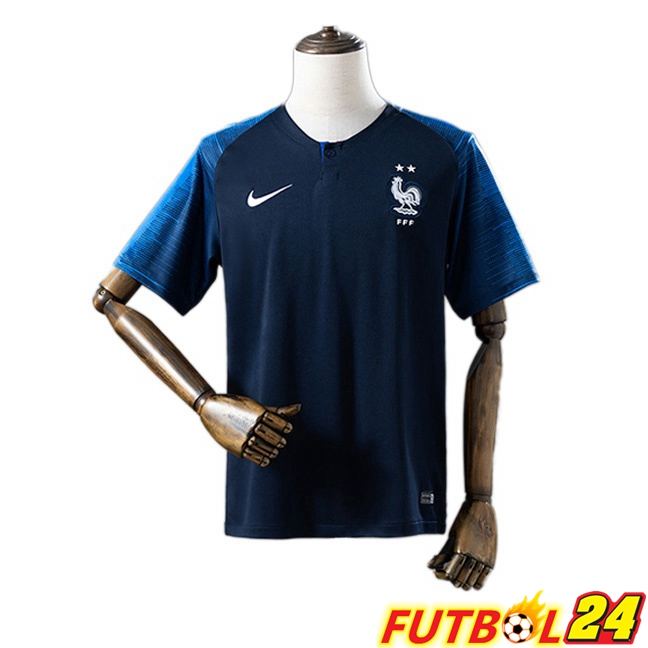 Camisetas De Futbol Francia Retro Primera Azul Real 2018