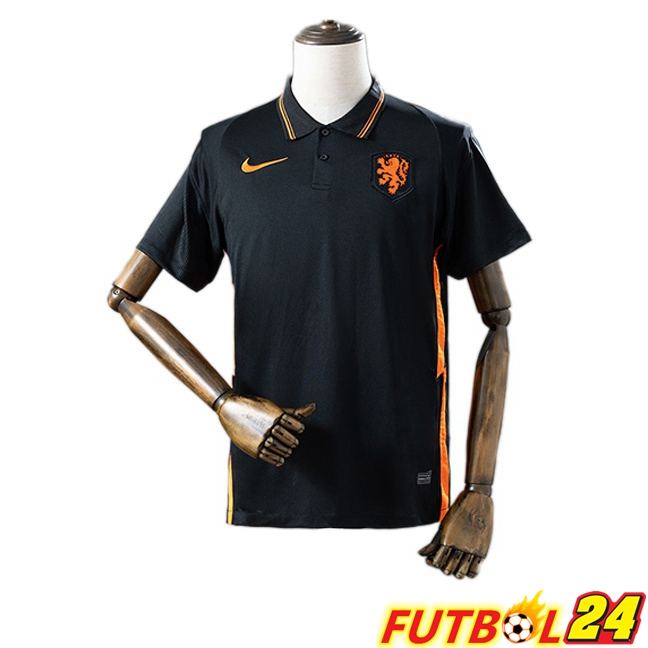 Camisetas De Futbol Países Bajos Retro Segunda Negro 2020