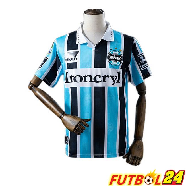 Camisetas De Futbol Gremio Retro Primera Azul Negro 1997-1998
