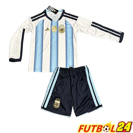Camisetas De Futbol Argentina Ninos Primera Manga Larga 2026/2027