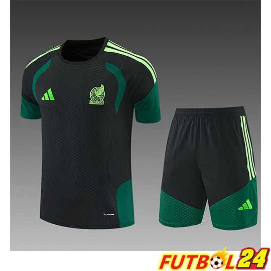 Training T-Shirt México Ninos Negro/Verde 2026/2027