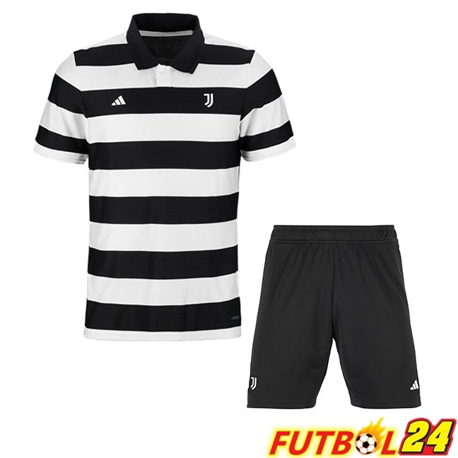 Camisetas De Futbol Juventus Ninos Cuarta Negro Blanco 2025/2026