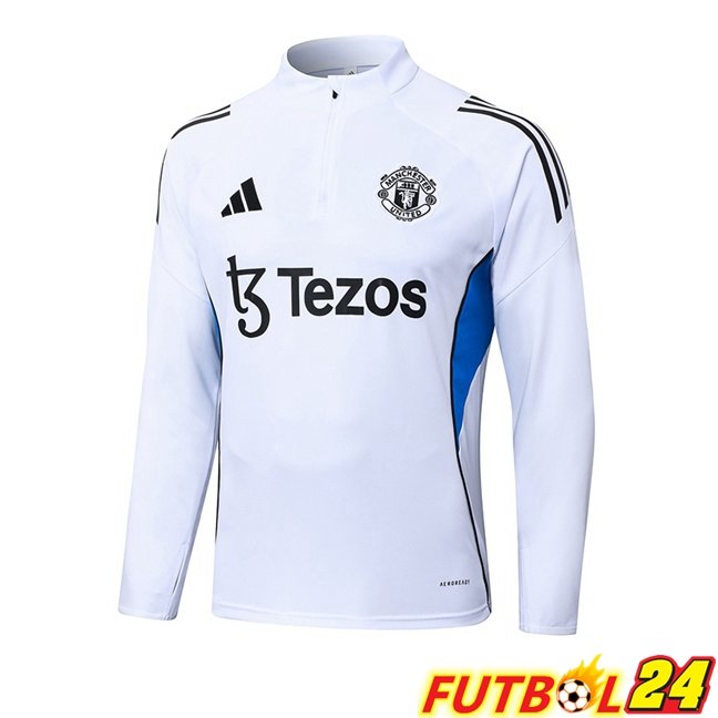 Sudadera De Entrenamiento Manchester United Blanco 2026/2027