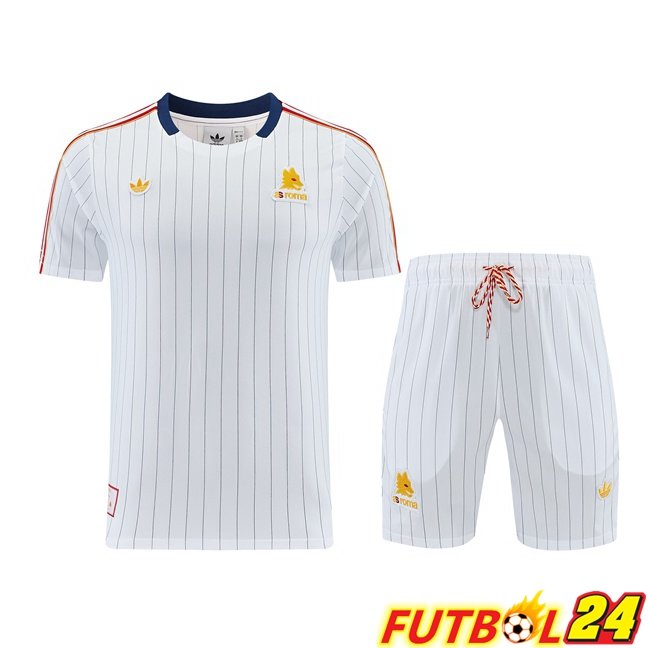 Camiseta Entrenamiento AS Roma + Cortos Blanco 2026/2027