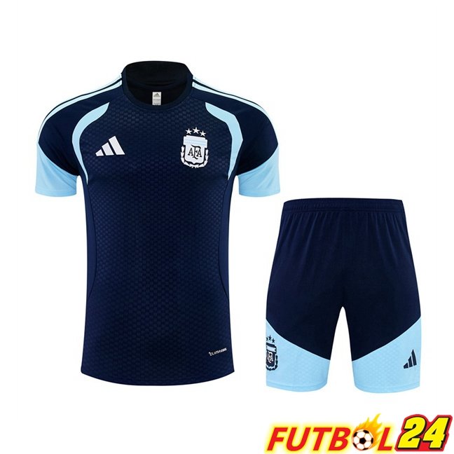Camiseta Entrenamiento Argentina + Cortos Azul Real 2026/2027
