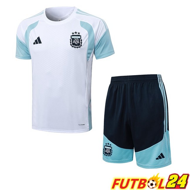 Camiseta Entrenamiento Argentina + Cortos Blanco 2026/2027