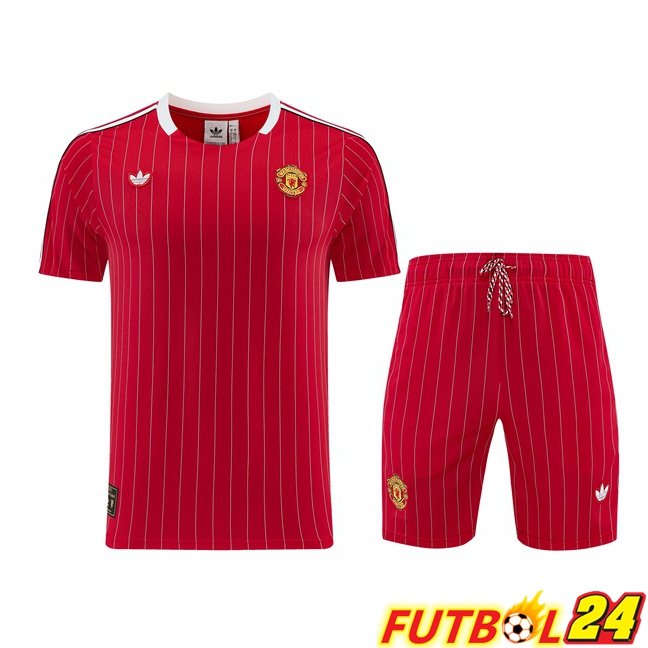 Camiseta Entrenamiento Manchester United + Cortos Rojo 2026/2027
