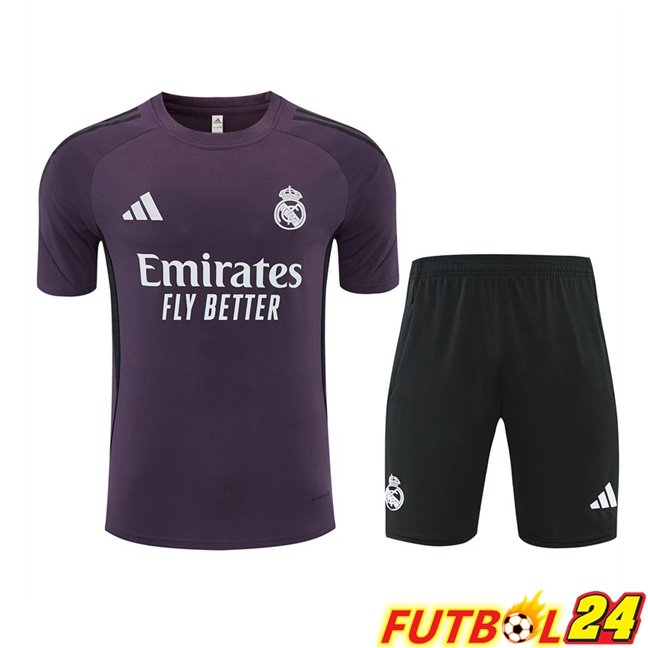 Camiseta Entrenamiento Real Madrid + Cortos Púrpura 2026/2027