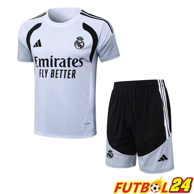 Camiseta Entrenamiento Real Madrid + Cortos Blanco 2026/2027