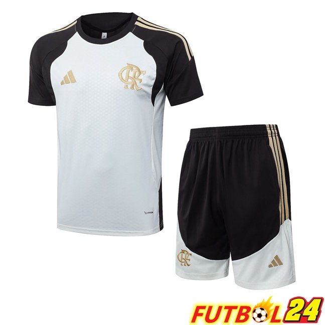 Camiseta Entrenamiento Flamengo + Cortos Blanco 2026/2027