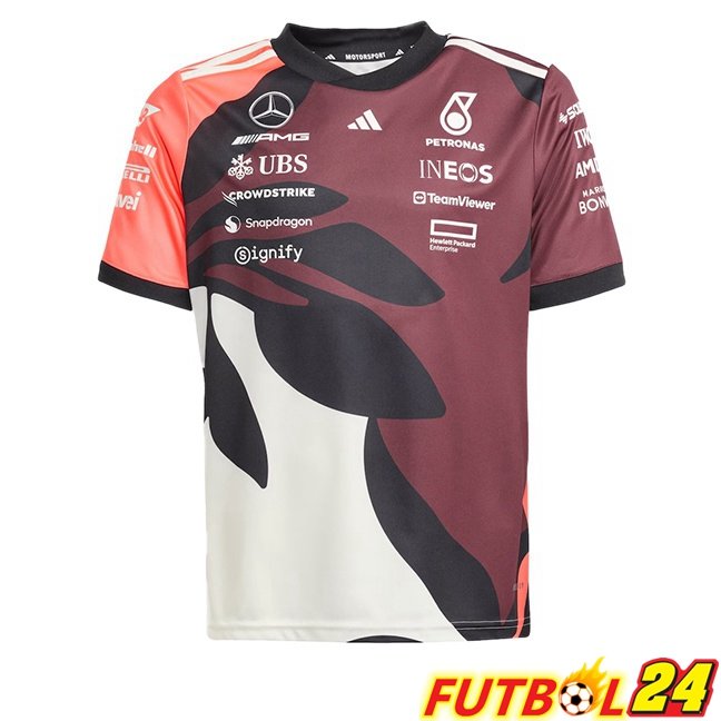 Camiseta Formule 1 Mercedes-AMG Marrón Blanco 2025/2026