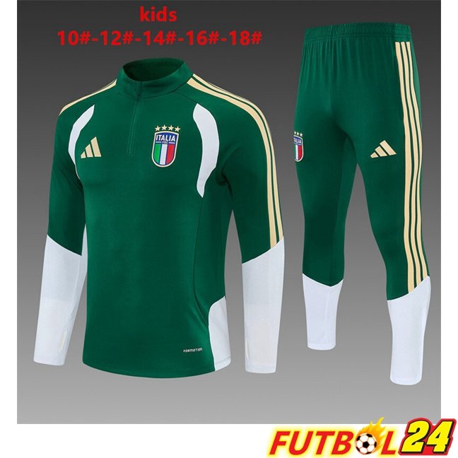 Chandal Equipos De Futbol Italia Ninos Verde 2026/2027