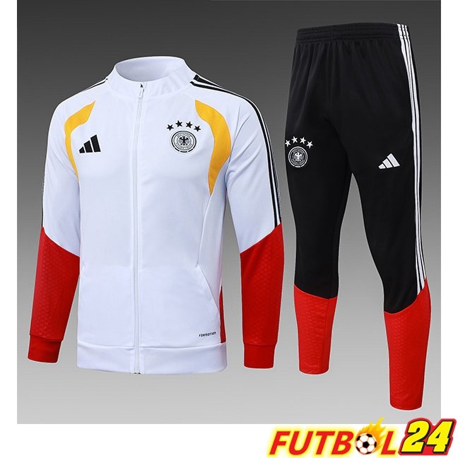 Chandal Equipos De Futbol - Chaqueta Alemania Ninos Blanco 2026/2027