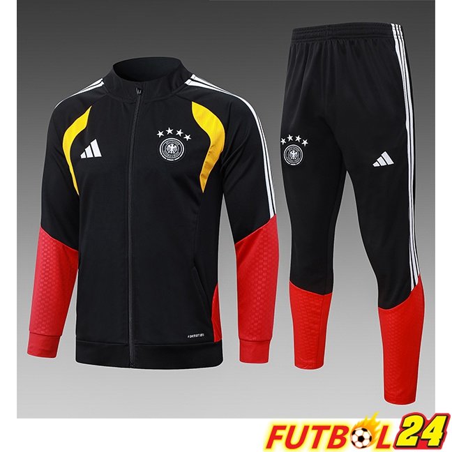 Chandal Equipos De Futbol - Chaqueta Alemania Ninos Negro 2026/2027