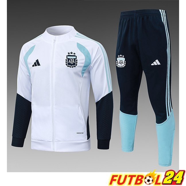 Chandal Equipos De Futbol - Chaqueta Argentina Ninos Blanco 2026/2027
